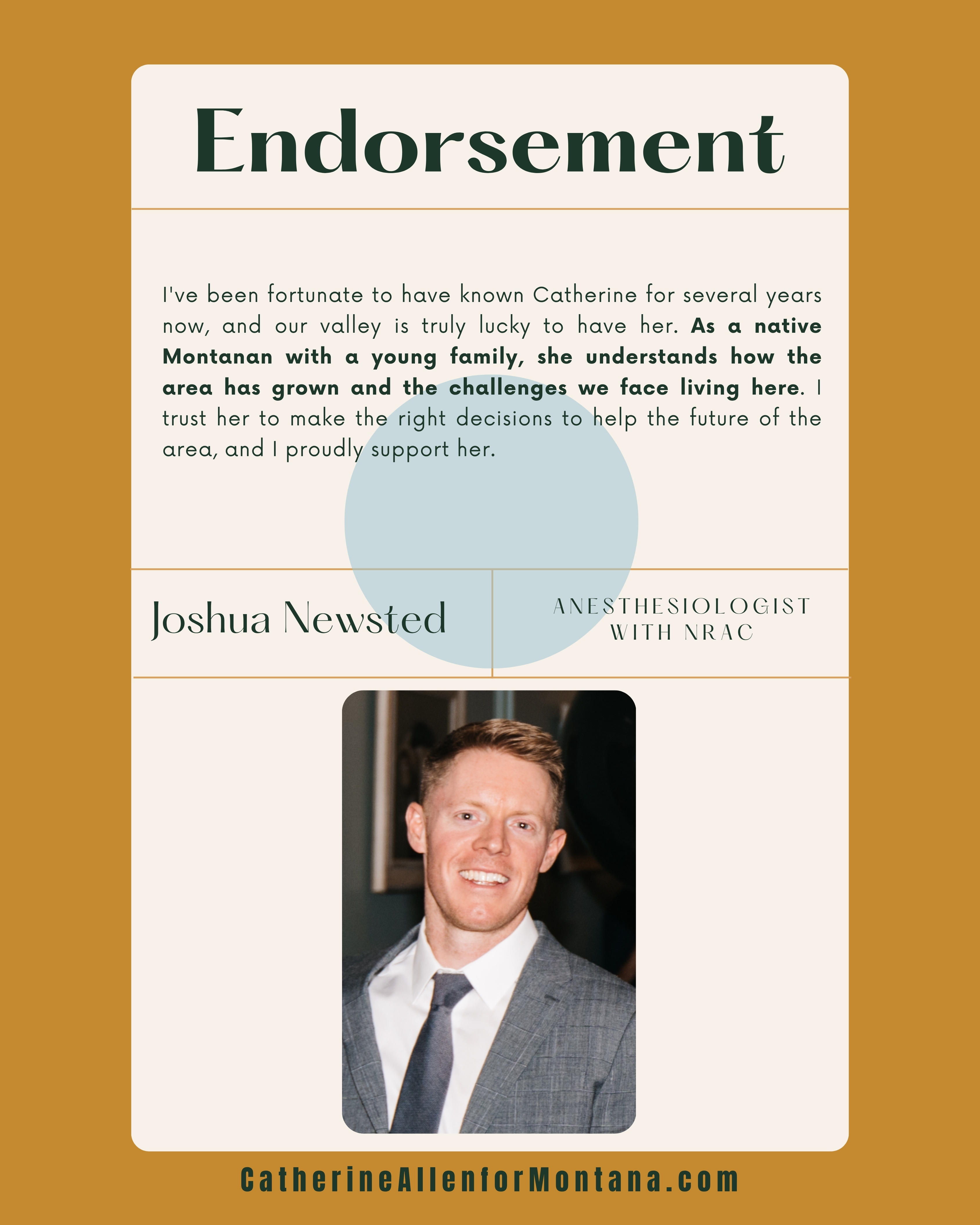 Endorsement from Joshua Newsted