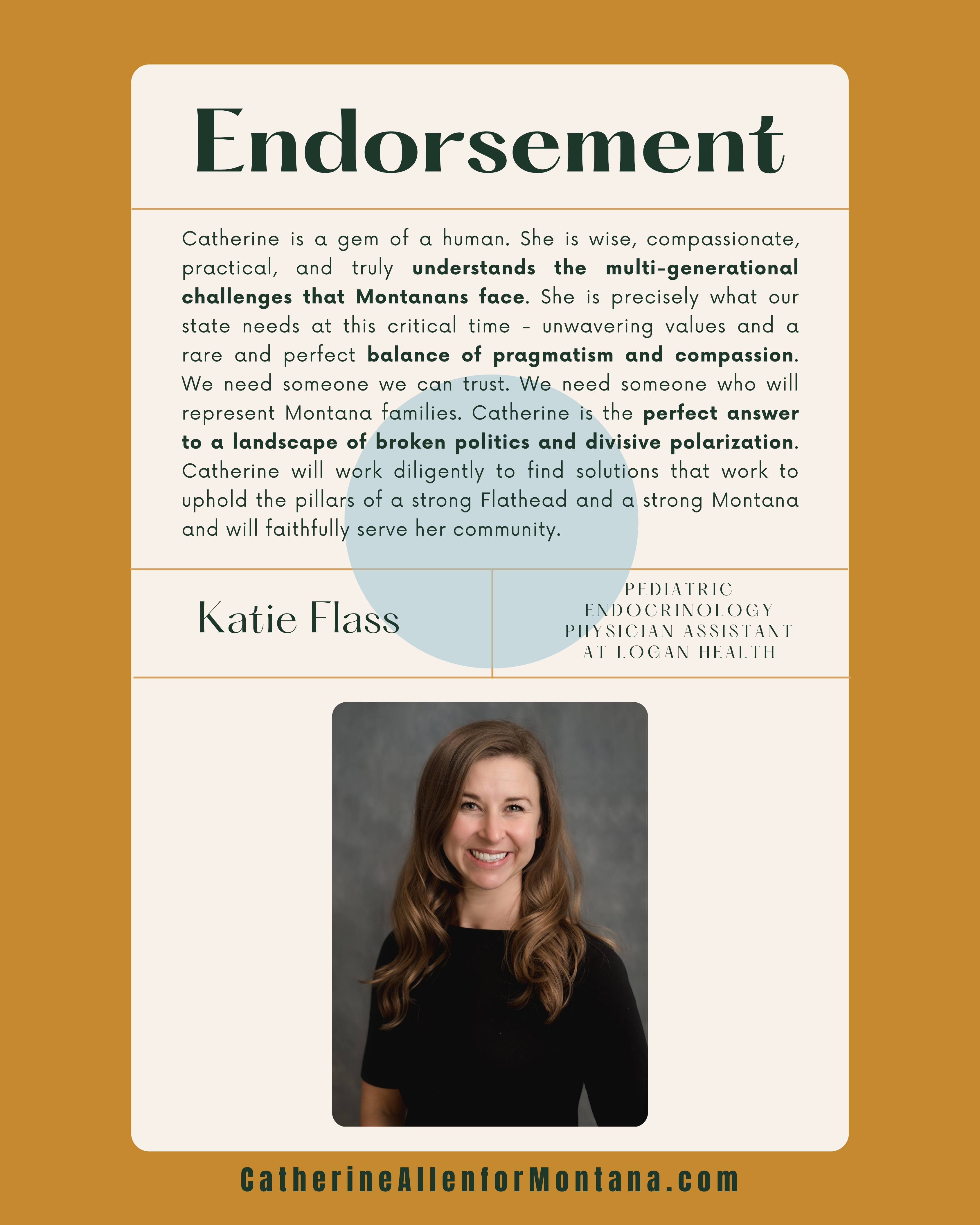 Endorsement from Katie Flass